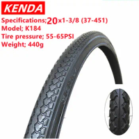KENDA Tire K184 20/22/24/27 Inch x1-3/8 Retro Leisure Bicycle Tire