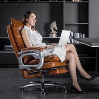 Senior Lazy Sofa Office Chair Leather Recliner Massage Home Boss Gaming Chair Executive Pc Sillas De Oficina Office Furniture
