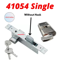 Aluminium Sliding Door Hook Lock With Single or Double Cylinder / Swing Door Dead Lock 41054 / 41055