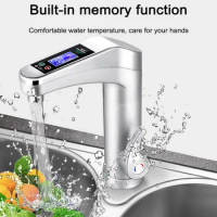 Intelligent LCD Display Automatic Faucet Instant Electric Water Heating Faucet Instant Tankless Water Heater Hot Tap