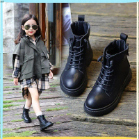 KIKIX Giày bốt da bé gái Giày cao cổ bé gái Giày boot đi học cho bé Giày cho bé gái SHQ131