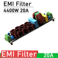 4400W 20A EMI Filter AC 110V-220V High Efficiency EMI Power Supply Filter Noise Suppressor FOR Audio Speaker Amplifier