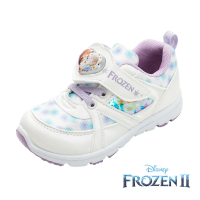 【Disney 迪士尼】童鞋 冰雪奇緣 電燈運動鞋/絆帶 易穿脫 透氣 台灣製 白(FNKX37459)