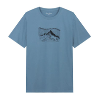 เสื้อยืดแขนสั้นผู้ชาย Camp Printed T-shirt (Beau Monde) สีฟ้า
