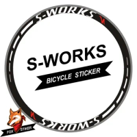 Customized 700C 30/38/50/60/88mm wheel sticker Road disc brake bicycle stickers cycle reflective road wheels decal for SWORKS