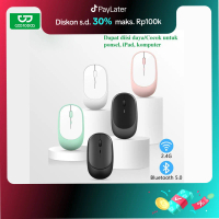 Goojodoq Bluetooth Mouse Wireless Silent Ultra Tipis Portable Rechargeable USB Power Saving Mouse Ko