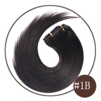 Brazilian Machine Remy Clip in Hair Extensions Human Hair 100% Real Natural Hairpiece Clips On 70g-1