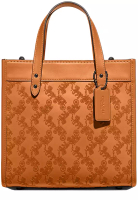 Coach Field Tote Bag 22 With Horse And Carriage in Butterscotch CD750