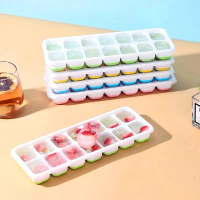Ice Cube Mold Silicone Household DIY Ice Tray Ice Cream Refrigerator Ice Cube Maker Ice Cube Box Ice