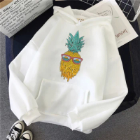 Pineapple hoodies women long sleeve top funny clothes tracksuit female anime Hood