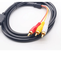 สายสัญญาณความแตกต่างสี HD เป็น 3RCA สาย HDMI เป็น AV สามบัวแดงเหลืองขาว ชุดสายสัญญาณความแตกต่างสี สำ