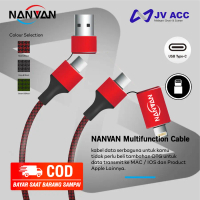 NVN-KD14 NANVAN KABEL DATA 4IN1 TYPE C TO TYPE C TO LIGHTING USB ORI