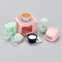 Mini Rice Cooker Oven Juicer Egg Steamer Model Dollhouse Miniature Kitchen Appliances For Doll Accessories Mini Playhouse Toy