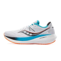 Original Saucony Triumph 20 Training Cusnerback Running Shoes Victory 20 Professional Games Lightweight Sports Jogging Shoes