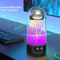 2024 New Creative Jellyfish Luminescent Bluetooth Sound Portable Stereoscopic Breathing Light Intelligent Bluetooth Speaker