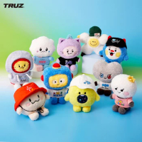 Truz Treasure Collection Series Anime Plush Dolls Cartoon Sitting Doll Kawaii Line Friends Hand Puppets Cute Room Decorations