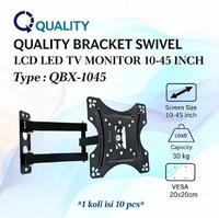 Quality bracket tv swivel 10inchi-45inchi full mation swivel arm untuk televisi breket tv 10",21",32