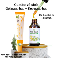 Bộ 2 sản phẩm [Táo Xanh VN] Gel Nano Bạc và Keo Nano Bạc - Vệ sinh Chuyên Sâu