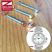 steel screw tube rod for Cartier Pasha W31074M7 original quartz watch pin strap bracelet band screw bar