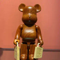Unleash Your Inner Collector with Bearbrick 400% 28cm in African Red Rosewood Suitcase and Wooden Box Packaging