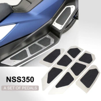 Motorcycle Accessories stainless steel Footrest Footboard Step Footpad Plate Foot Pegs For Honda Forza350 NSS350 FORZA 350