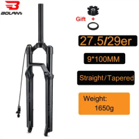 BOLANY 34 Tube Damping Air Bicycle Suspension 29 MTB Front Fork Superior Shock Absorption Stable Control for XC Mountain Bike