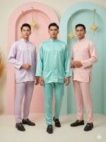 19DS900~ BAJU MELAYU DULL SATIN TRADISIONAL BERPESAK
