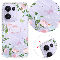 YOURS OPPO 全系列 彩鑽防摔手機殼-花敘(Reno13Pro/Reno12Pro/12F/11F/Reno8T/8Z/7Z/4Z)