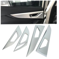 4Pcs/Set Car Door Handle Bowl Cover Interior Decoration Trim For Subaru XV 2018 Chrome Matt Accessories