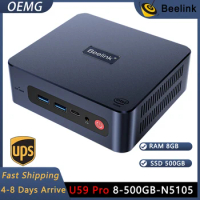 Beelink U59 Mini PC - Intel N5105, 8GB DDR4, 500GB SSD - Triple 4K, Dual HDMI - WiFi 5, Dual LAN - OpenWrt Support