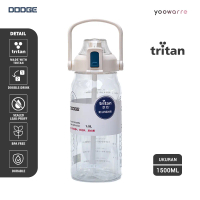 Original DODGE | Botol Minum 1500ml Tritan | Double Drink Anti Tumpah & BPA Free + Handle