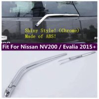 Chrome Shiny Rear Windshield Window Wiper Cover Trim Fit For Nissan NV200 / Evalia 2015 - 2019 Exterior Accessories