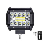 4 Inch 15W LED Light Bar Off Road Work Light Offroad Fog Lamp Spot Flood Beam for 12V 24V Truck SUV ATV Car,
