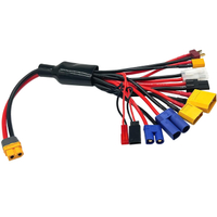 RC Charger Adapter Connector Splitter Wire 10 in 1 Octopus Convert Cable to XT60H Plug Lead Cable fo