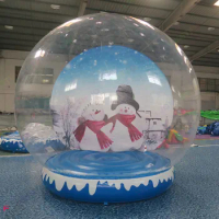 Personalized3 meters high inflatable snow ball inflatable Christmas snow ball / inflatable snow globe