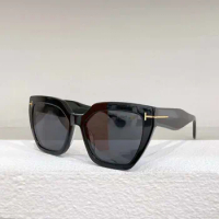tom rectangle sunglasses women men ford tf0907 brand designer black leopard trendy beach glasses festival oculos de sol feminino