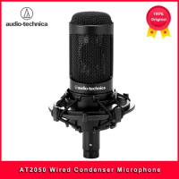 100% Original Audio Technica AT2050 Wired Multi-directional Selective Condenser Microphone Studio Microphone Podcast Equipment