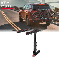 For SUV Truck Bike Bicycle Rack Locking 2-Inch Hitch Receiver Frame Foldable 4-Bike Carrier Easy Assembly Truck Car Accessories