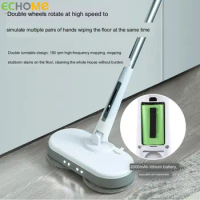 ECHOME New Electric Floor Mops Sprinkler Household Fully Automatic Sweeper Wireless Rotary Wipe Floor No Steam Mop Cleaning Tool
