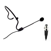 Headset Microphone headworn mic Mini for UHF Wireless XLR (TA4F) Microphone System for Theatre