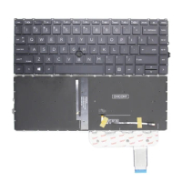 100%NEW US Keyboard For HP Elitebook 840 G7 840 G8 845 G7 845 G8 840 Aero G8 English Laptop Keyboard With Pointer Black