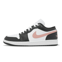 Nike 休閒鞋 Air Jordan 1 Low 男鞋 黑 粉紅 AJ1 喬丹 低筒 553558-165