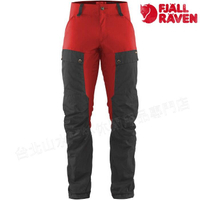 Fjallraven 小狐狸彈性耐磨長褲/登山褲/休閒褲 男 Keb 2019版 85656R 018-335 灰/紅