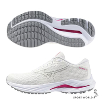 Mizuno 美津濃 慢跑鞋 男女鞋 WAVE INSPIRE 20 乳癌防治 白【運動世界】J1GC245201/J1GD245221