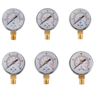 15/30/60/100/160/200/300 psi Axial Pressure Gauges With High Accuracy High Quality Pressure Gauge Oil Water Pressure Gauge