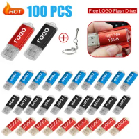 100PCS/ LOT Wholesale USB 2.0 Flash Drive Pen Drive 4GB 8GB 16GB 32GB 64GB 128G Memory Flash Disk Free Custom Logo