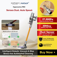 100% genuine Airbot Hypersonics PRO 27,000Pa Smart Cordless Stick Vacuum Cleaner Portable Handheld V