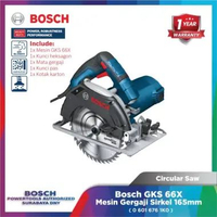 Bosch GKS 66X Circular Saw 165mm Gergaji Sirkular Kayu 1200W Professional