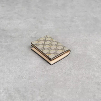 Gucci Dompet GUCCI MONOGRAM BEIGE GOLD CHAIN BEIGE BIFOLD WALLET 100% ORIGINAL