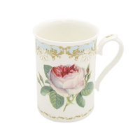 英國 Roy kirkham 古典玫瑰系列 - 320ml骨瓷直筒杯(天空粉藍-加贈原廠彩盒)